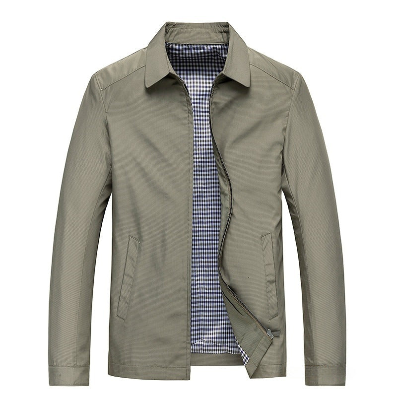 Business Thin Jacket for Middle-Aged and Elderly Men