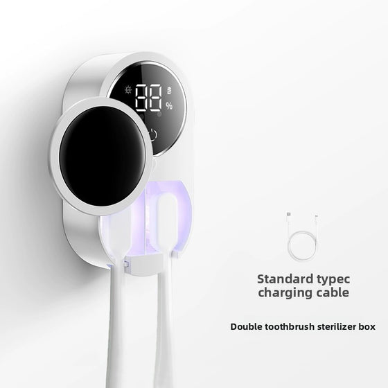 Wall-mounted UV toothbrush sterilizer with auto lid, photo 6