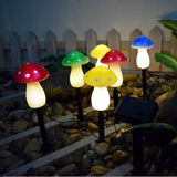 Solar LED Mushroom Landscape Light