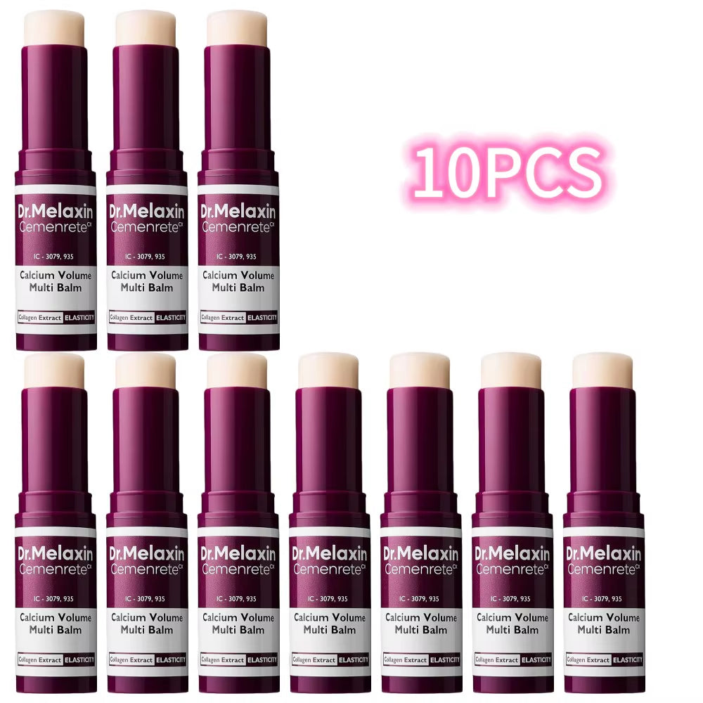1-10PCS Calcium Volume Multi Balm Collagen Moisturizing Cream Fades Fine Lines Enhance Skin Elasticity Not Greasy Facial Glowing