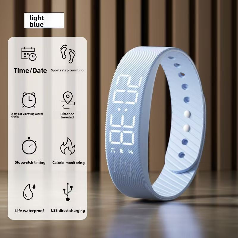 T5C FD68S Round Screen Smart Bracelet With Music Weather and Step Counter