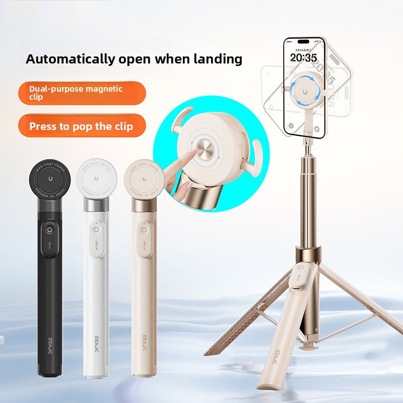 Automatic Pop-Up Bluetooth Selfie Stick with Tripod Stand