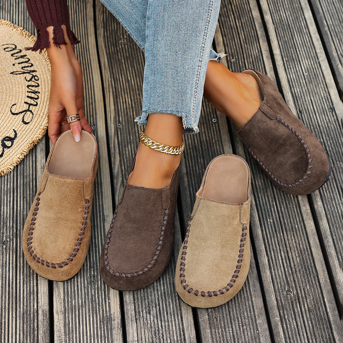 High-top Birkenstock shoes, head-covering half slippers Formal Shoes product image 1
