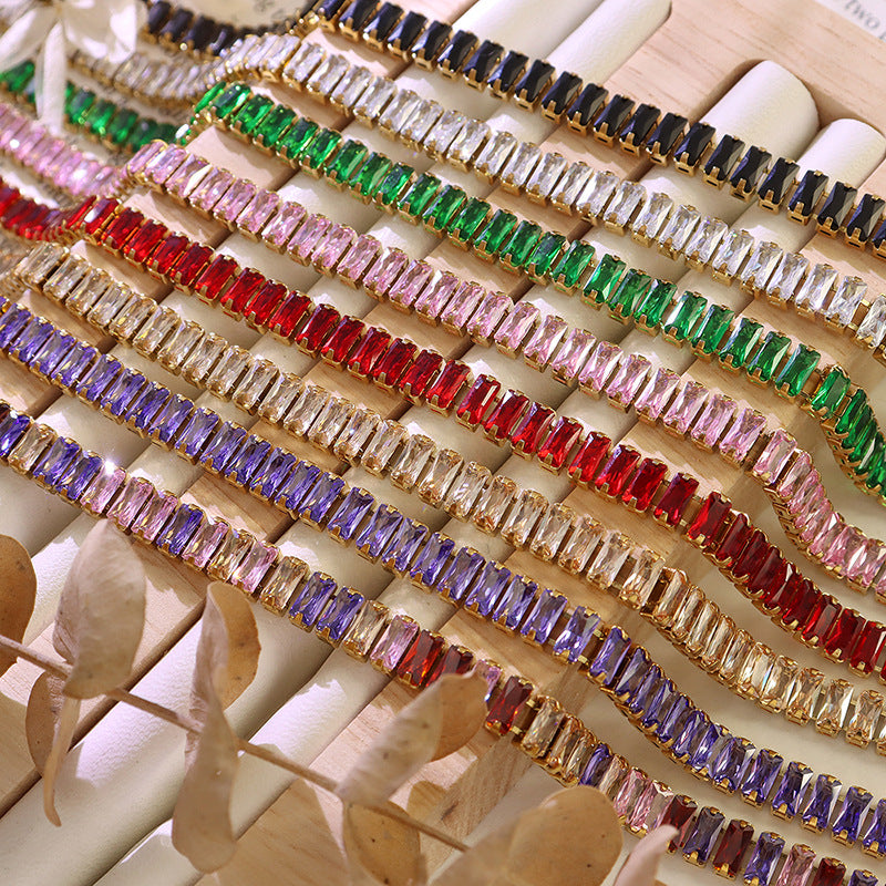 Multicolored Zircon Bracelet