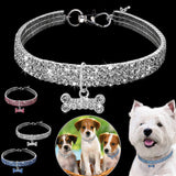 Rhinestone Crystal Adjustable Pet Collar