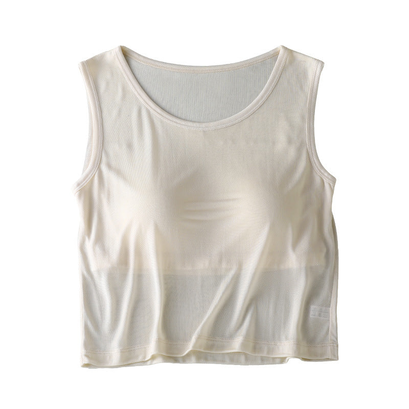 Mulberry Silk Wide-Shoulder Belted Tunic