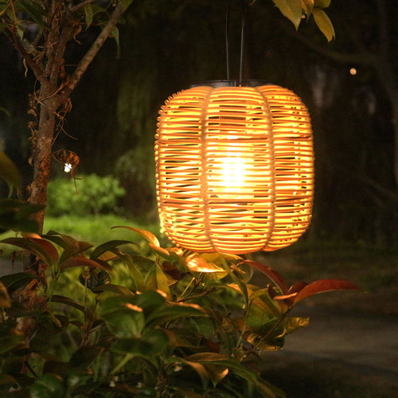 Solar-powered wicker lamp Garden & Outdoor product image 3