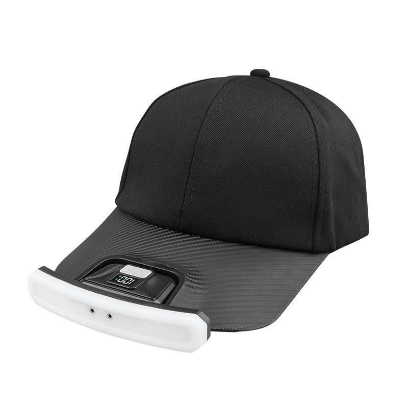 Baseball cap lamp USB charging digital display outdoor induction headlight
