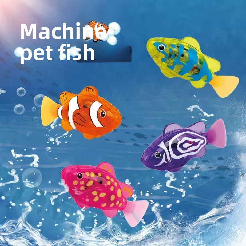 Electric Swimming Glow Sensor Fish Toy