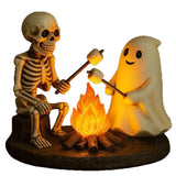 Skeleton and Ghost Bonfire Night Lamp