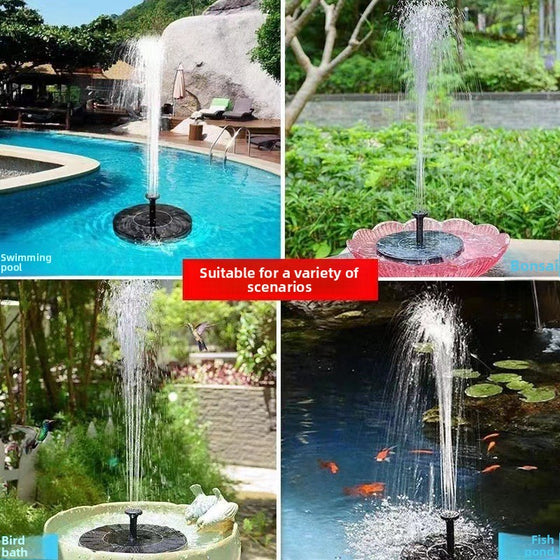 Solar Powered LED Floating Fountain with Battery Decor product image 4