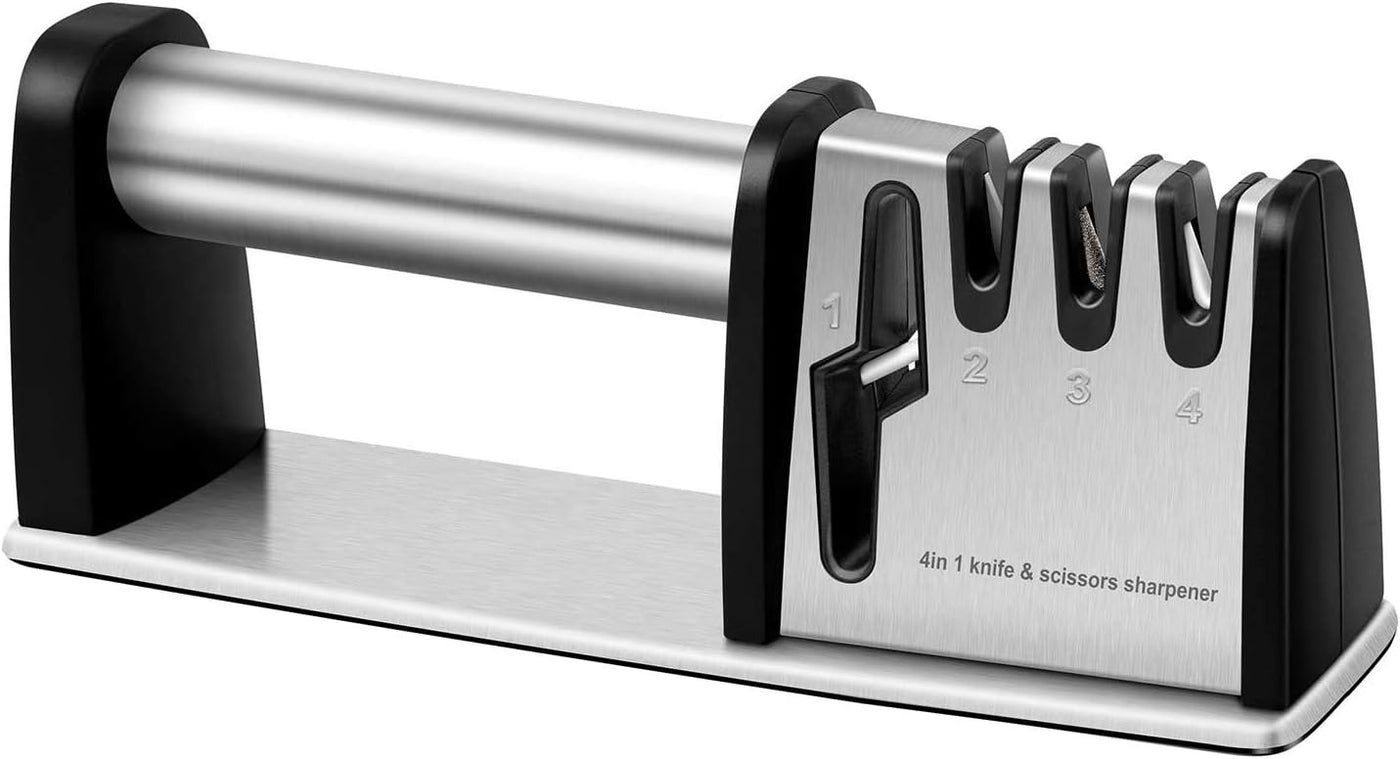 4-in-1 knife and scissor sharpener full view