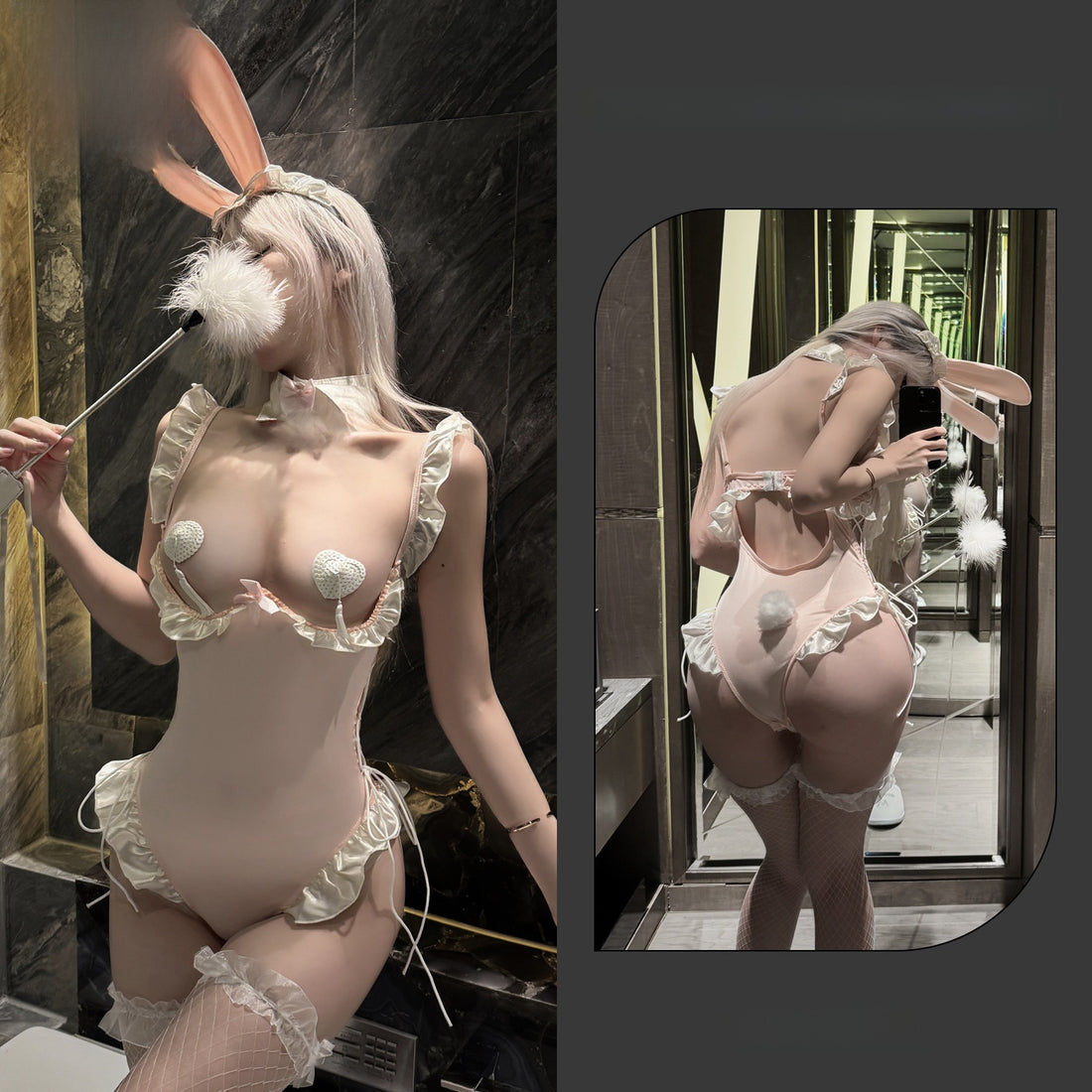 Women's lingerie strap bodysuit