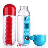 Multifunctional Two-in-One Water Bottle Pill Organizer