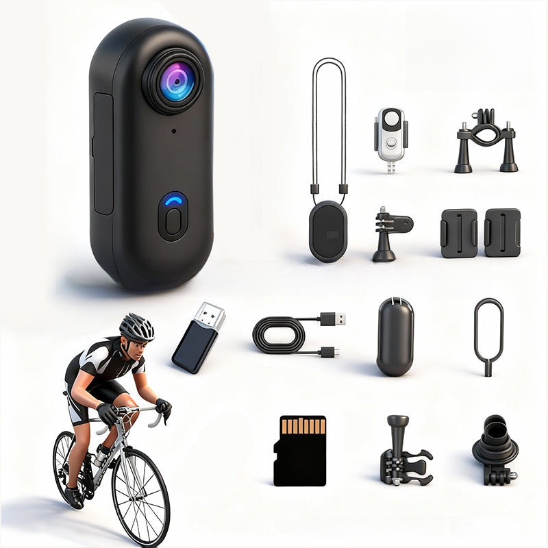 Thumb Action Camera with Magnetic Clip WIFI Connectivity