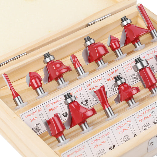 Woodworking milling cutter set