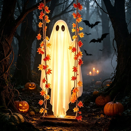 Halloween Hanging Ghost Swing Decoration