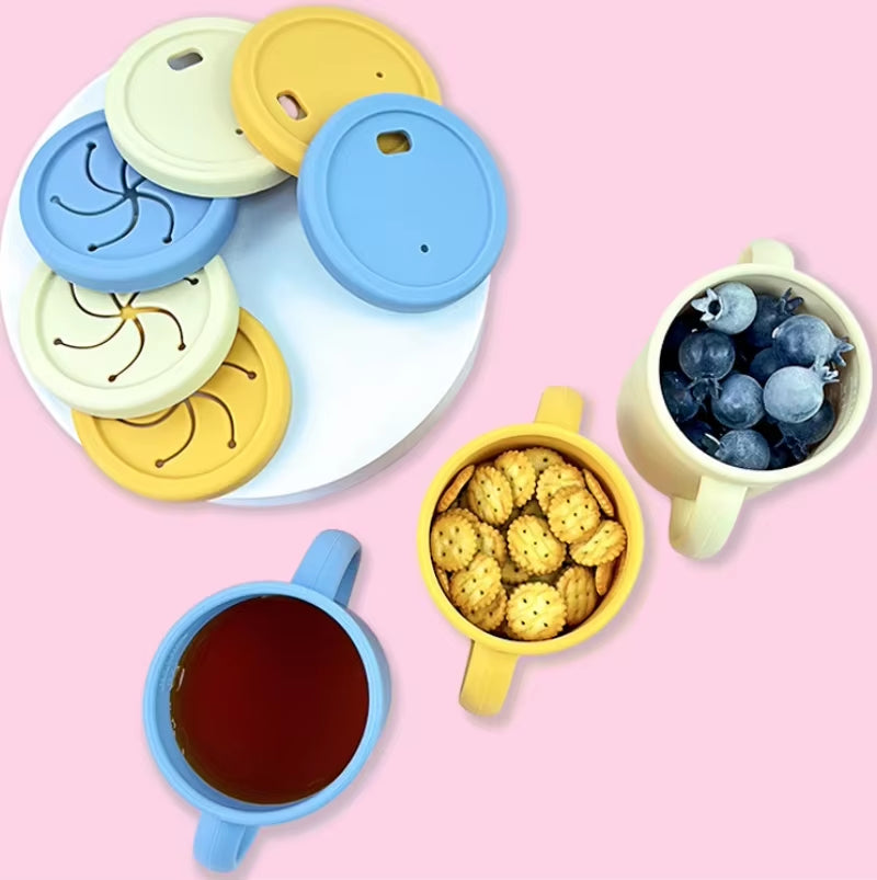 Silicone baby feeding set 6-piece configuration
