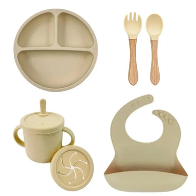 5-Piece Silicone Baby Feeding Set