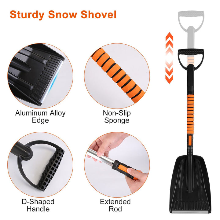 5-in-1 Extendable Snow Removal Kit close-up detail shot