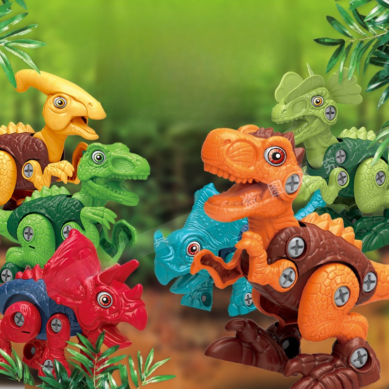 Disassemble and assemble the Tyrannosaurus rex toy