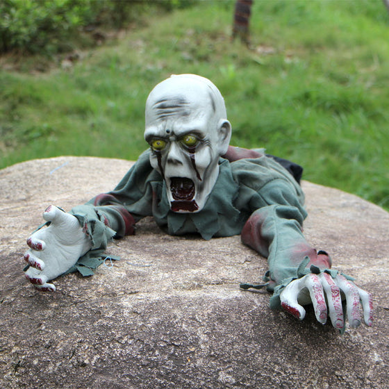 Electric Light Control Crawling Zombie Halloween Prop