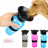 Portable pet water bottle 500ml product view