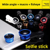 Universal 3-in-1 Clip-On Phone Lens Kit