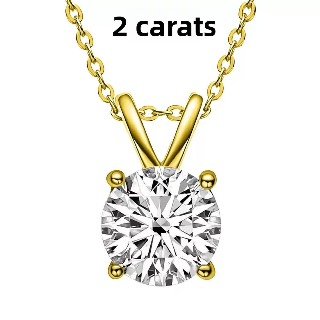 Sparkling Moissanite Pendant Necklace for Women Inlaid Single Diamond Compact Chain Silver Jewelry