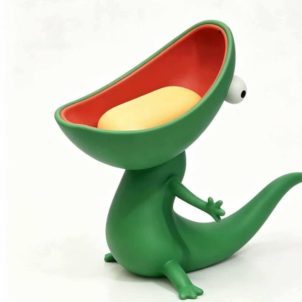 3D Printed Lizard Soap Holder Decorative Cartoon Ornament