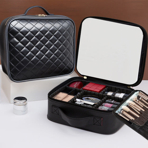 Large-capacity cosmetic bag for storage