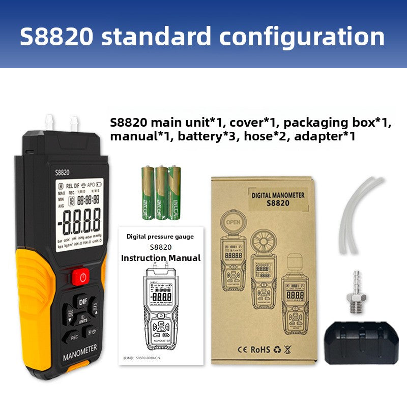 Handheld Digital Differential Pressure Gauge