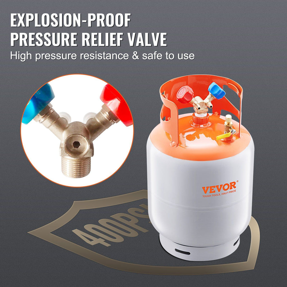 50 lbs Refrigerant Recovery Tank alternate angle