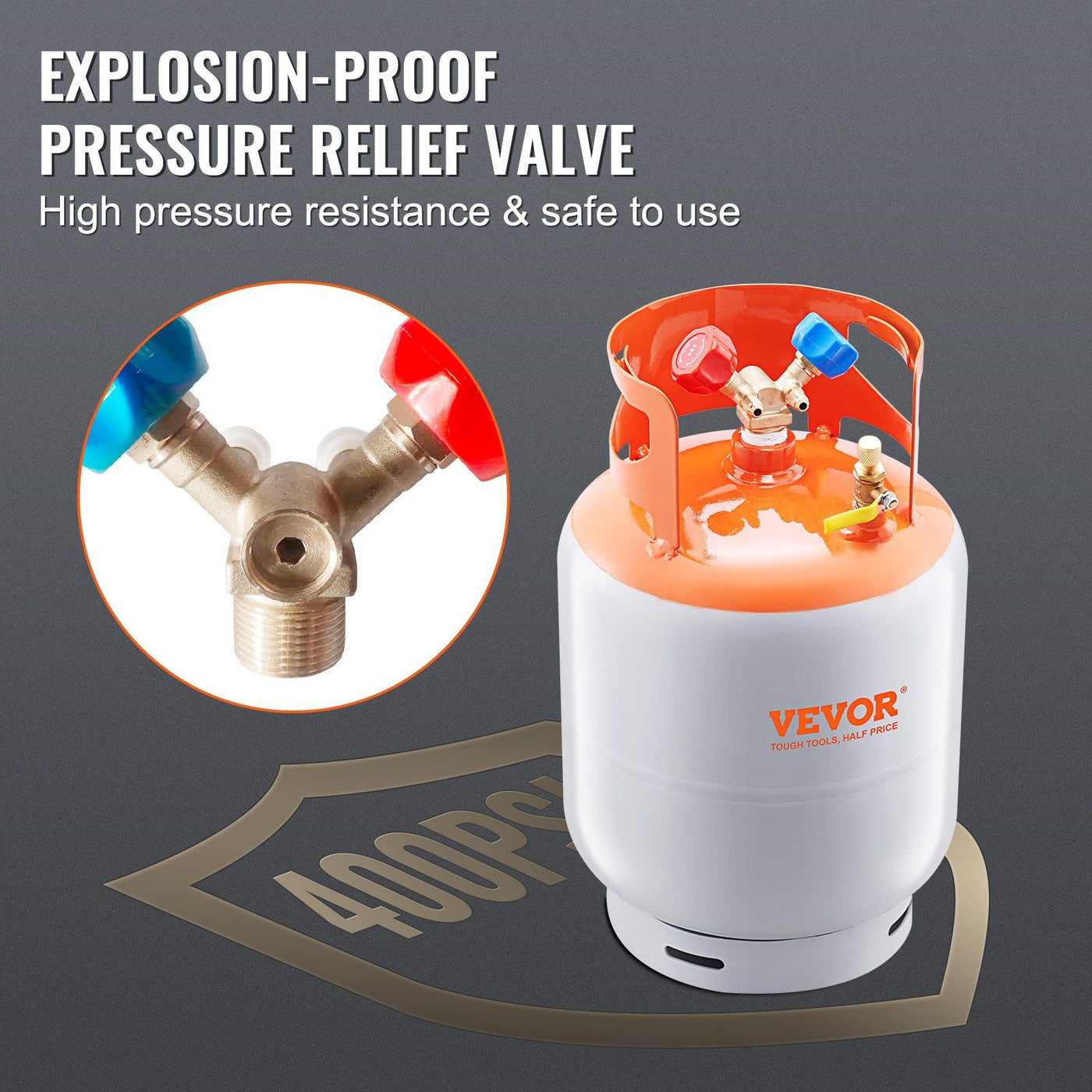 50 lbs Refrigerant Recovery Tank alternate angle