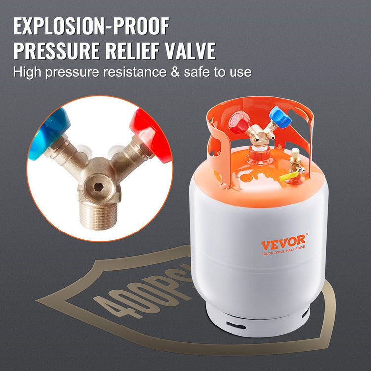 50 lbs Refrigerant Recovery Tank alternate angle