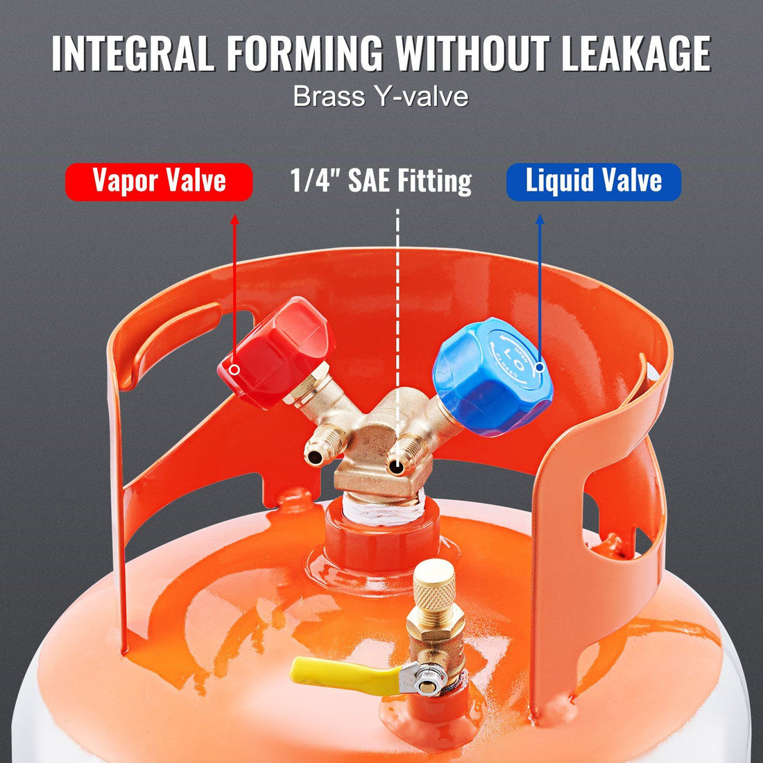 50 lbs Refrigerant Recovery Tank feature detail