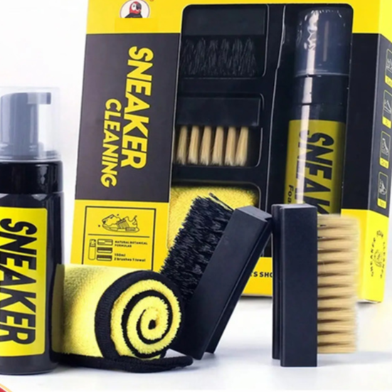 Sneaker Cleaning Kit with Foam and Brushes