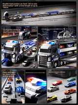 Transforming Police Car Toy with Track and Ejection Features