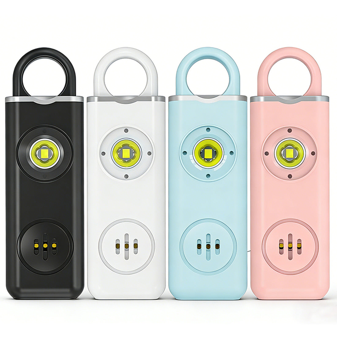 Rechargeable Personal Alarm Keychain with LED Light