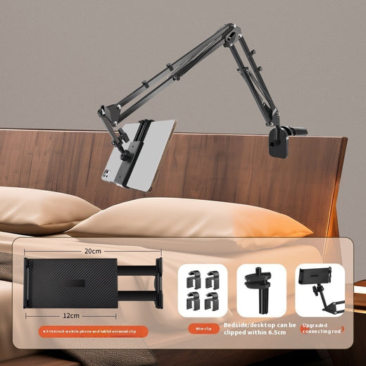 Close-up of the hinge mechanism that lets the stand fold and lock in place