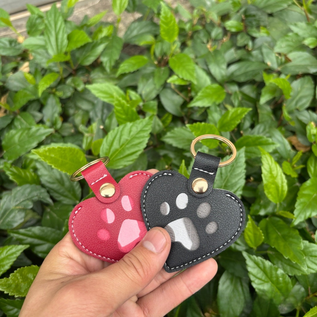 Pet Photo Hair Memorial Keychain