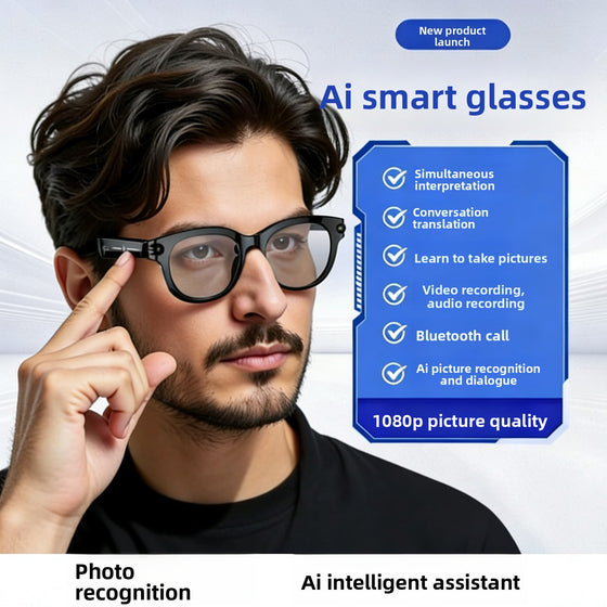 AI Smart Glasses with Camera and Bluetooth Action Cameras product image 2