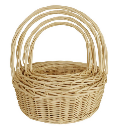 Set of 4 Willow Baskets