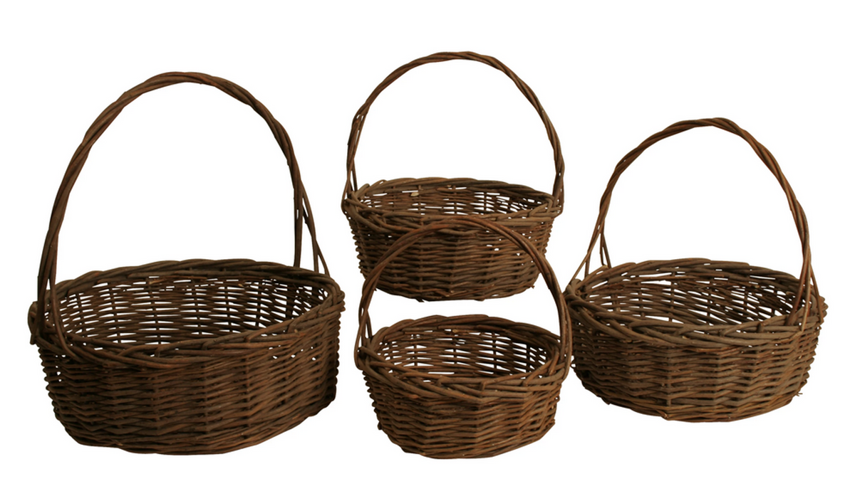Set of 4 Willow Baskets