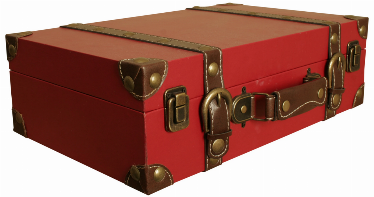 Old World Map Faux Leather Suitcase