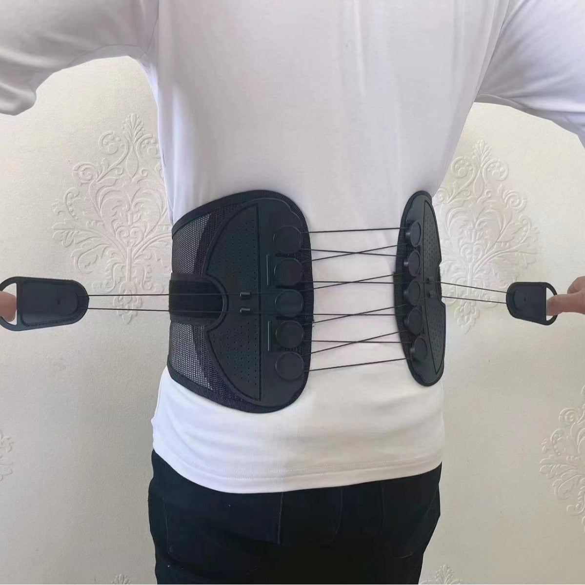 Adjustable waist breathable mesh pulley drawstring