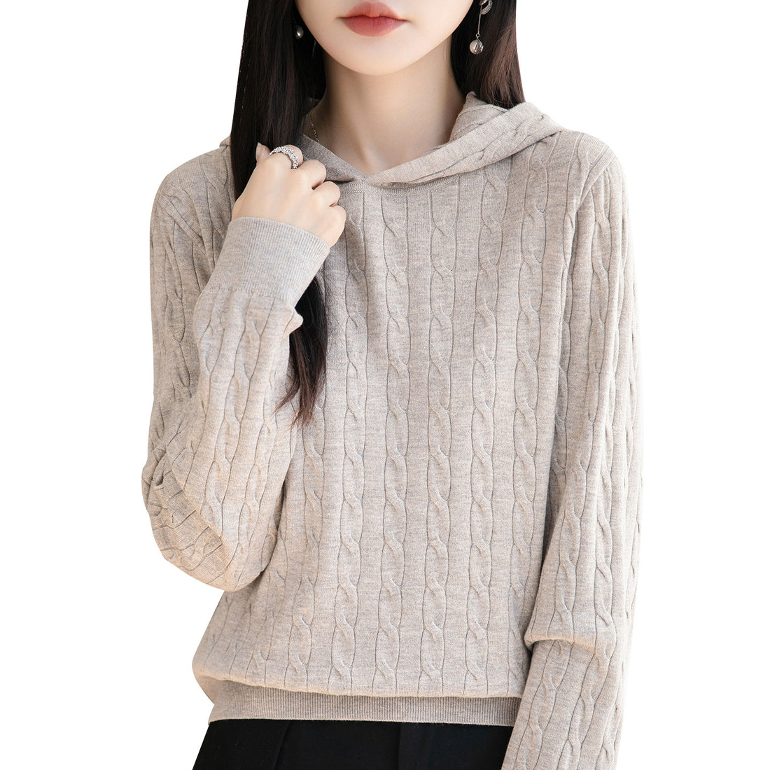 Loose-fitting pullover bottoming shirt