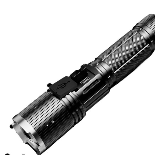 Rechargeable LED Flashlight with LCD Display