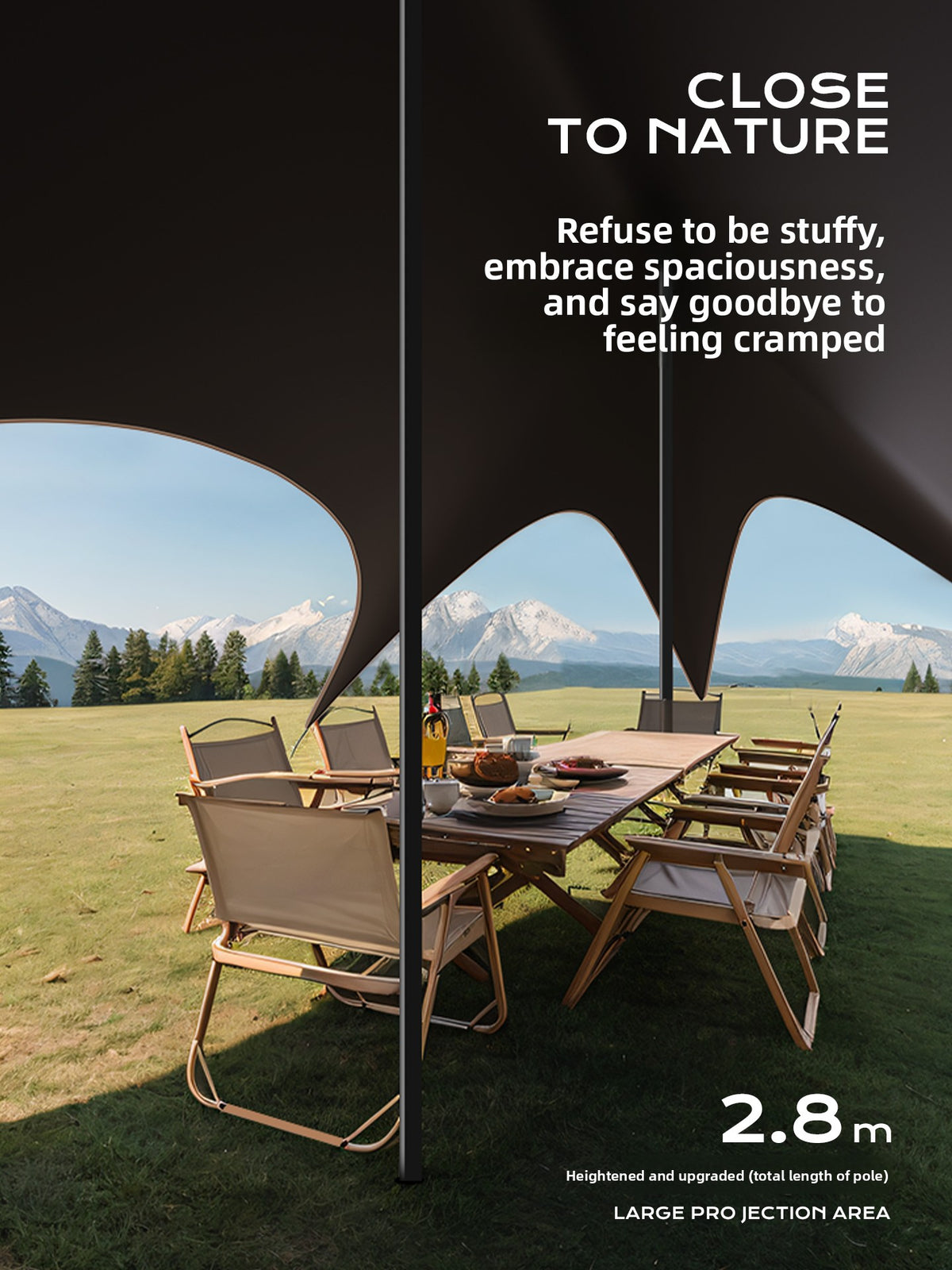 Outdoor camping shade tent