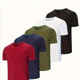 Loose Fit Round Neck Short Sleeve T-Shirt